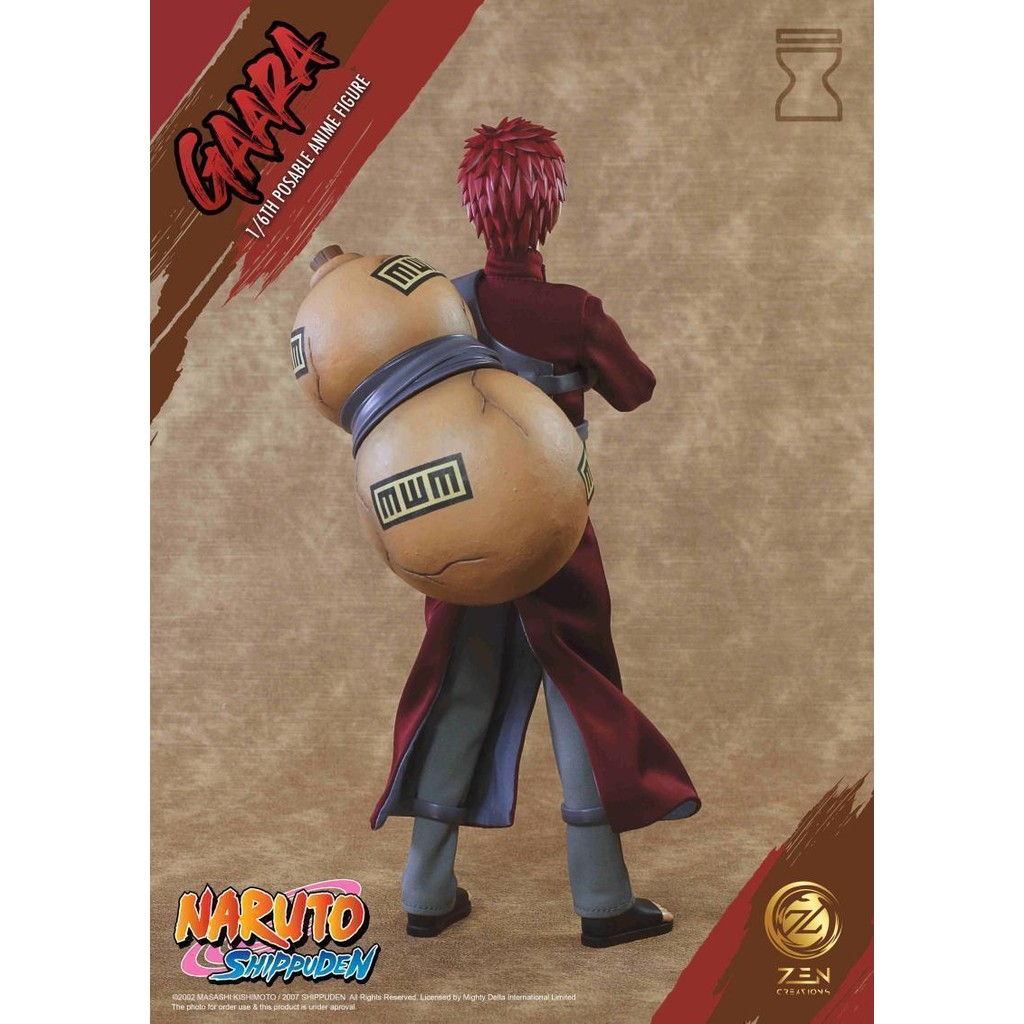 [Collection Boutique] Ready Stock Zen Creations PAF 1/6 Naruto Gaara Action Figure