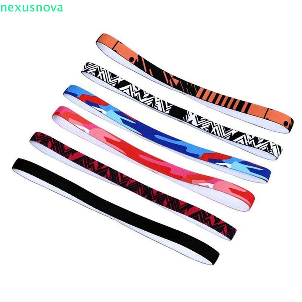 NEXUSNOVA ที่คาดผม Elastic Sweatband ดูดซับเหงื่อ สำหรับวิ่งและปกป้องหน้าผาก