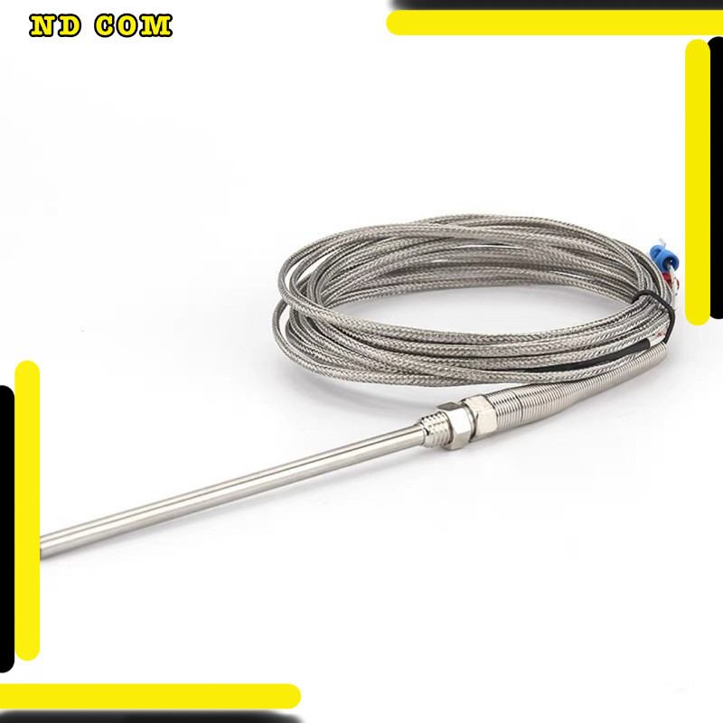 สุดคุ้ม! สายเทอร์โม วัดอุณหภูมิ Type K 0-1300องศา 2สาย m6   30mm 100mm.  150mm. 200mm อุณหภูมิ0 -1300องศา ถูกสุด!!