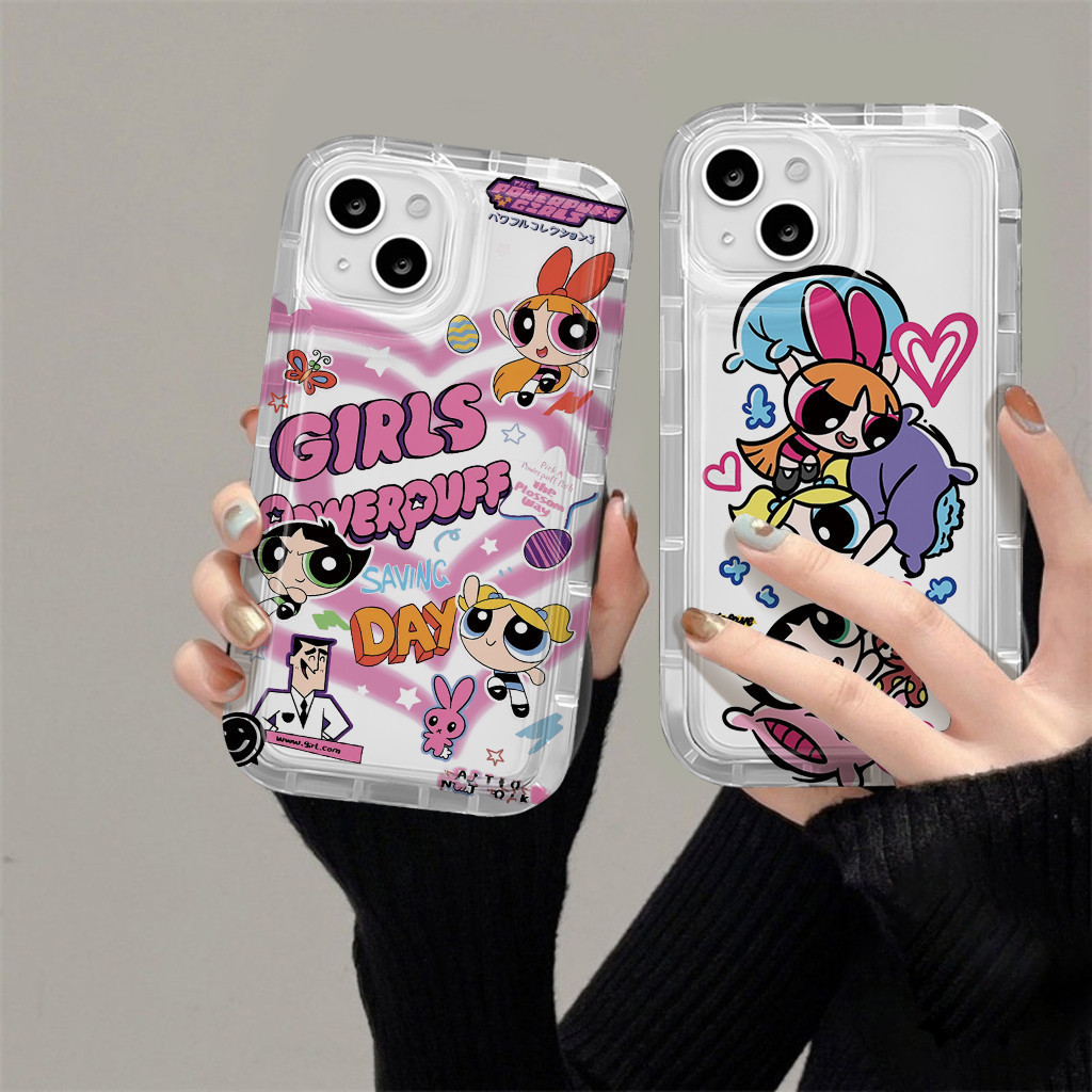 สวย Powerpuff Girls soft Case HP Realme C75 C75x C65 Note 60 Note 60x C61 C63 C65 C67 10 11 pro 5G 5