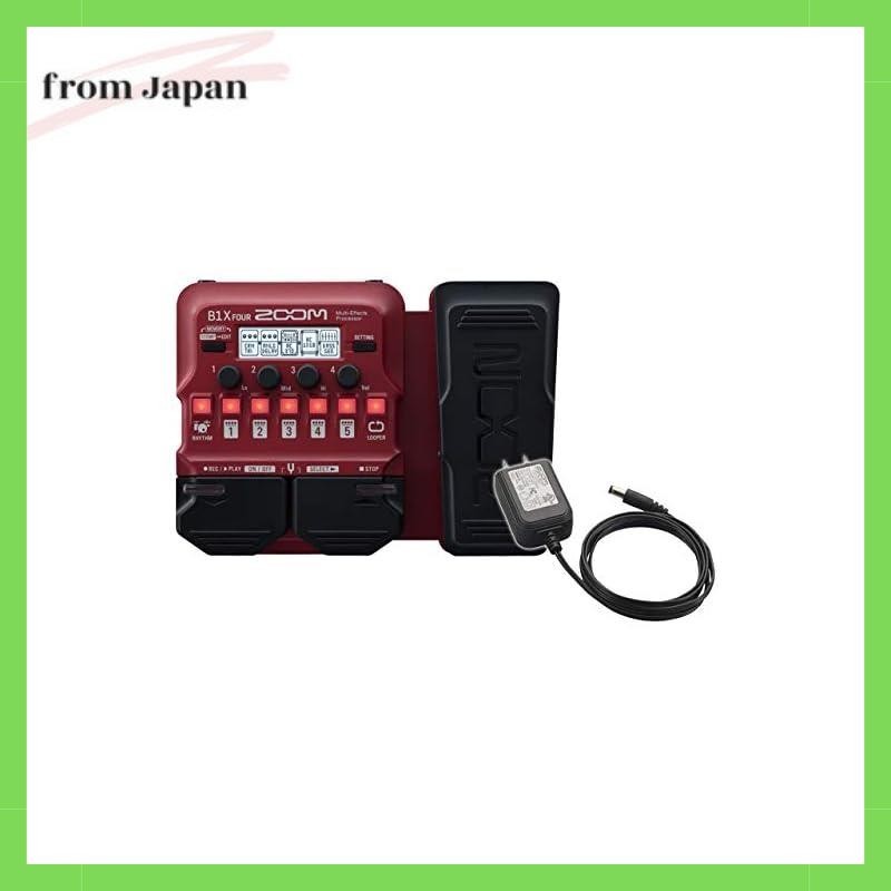 Zoom / B1X Four - รวมอะแดปเตอร์ Ac ของแท้ - มัลติเอฟเฟกต์สําหรับเบส
