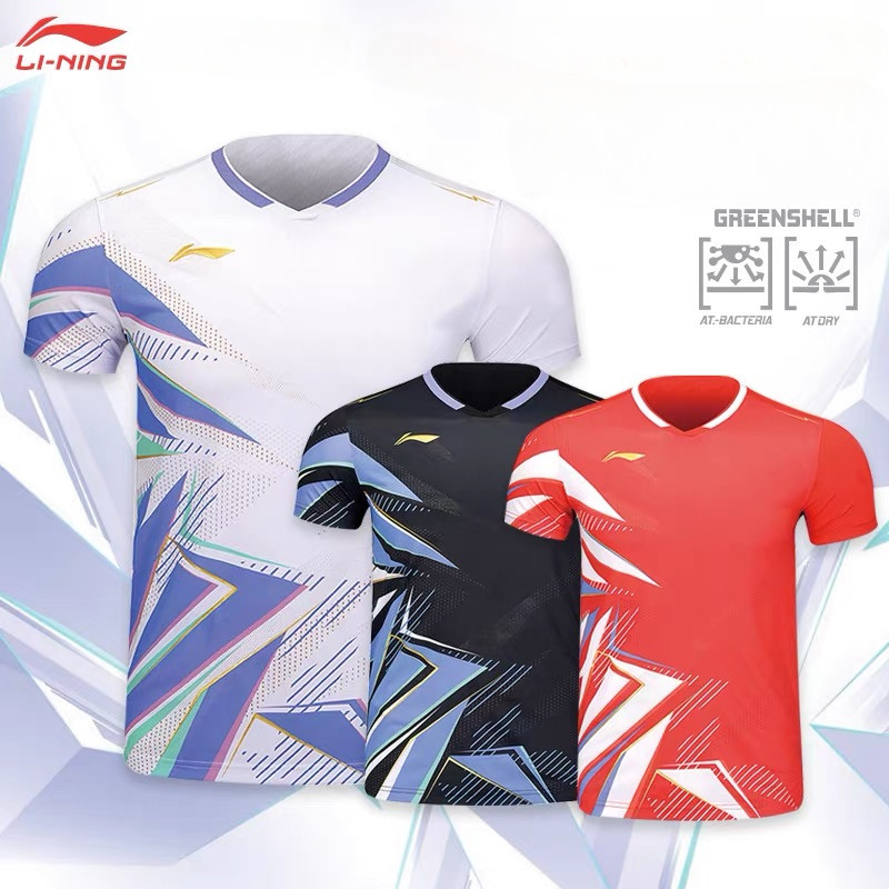 2024 ใหม่การแข่งขันย์เสื้อกันหนาวแห้งเร็ว ไม่จํากัดเพศ กีฬาแบดมินตันเสื้อยืด