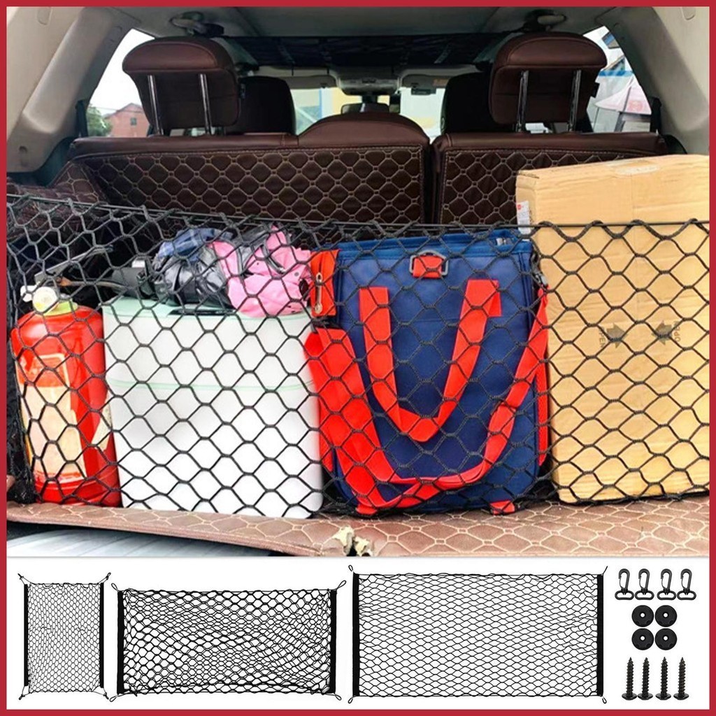 ตาข่ายเก็บของท้ายรถสําหรับตาข่ายเก็บของด้านหลังสําหรับยานยนต์ SUV ตาข่ายสําหรับ Camping Vehicles & b