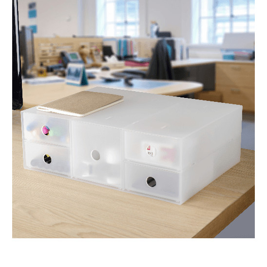GlobalHouse ลิ้นชักพลาสติกเก็บของ6ช่อง A0206-B สินค้าของแท้คุณภาพดี