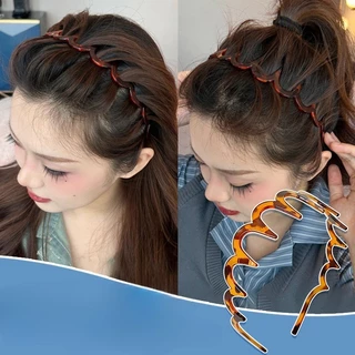 Vintage PC ฟันคลื่น Headwear Hairbands เครื่องประดับผมสําหรับสาวหวาน