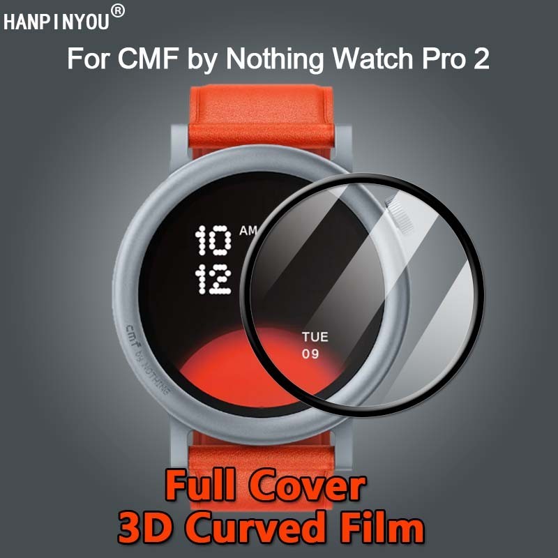 สําหรับ CMF By Nothing Watch 3 Pro 2 SmartWatch Full Cover HD ชุบใส Soft PET PMMA ฟิล์ม 3D หน้าจอโค้ง Protector - ไม่ใช่กระจกนิรภัย