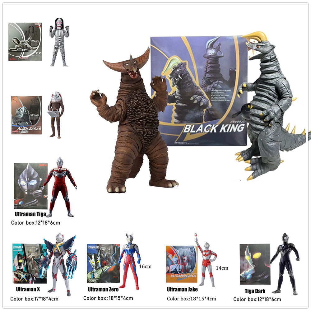 Gomora Ultraman Z Alien Zarab SHF Shining Ultraman Zero Tiga Zero Beyond Articulado Action Figure