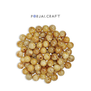 Golden Rutilated Beads ลูกปัดไหมทอง 6mm