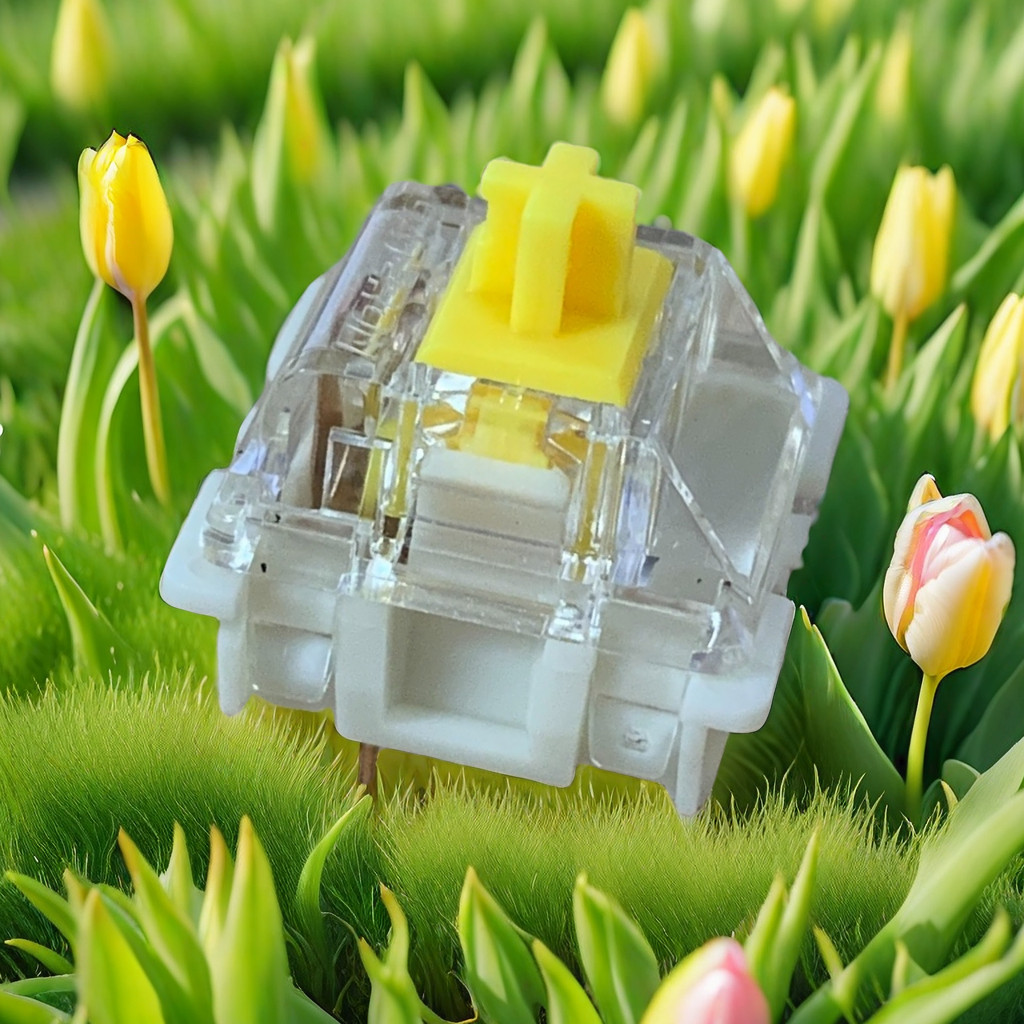 Gateron G Pro Yellow 3.0 สวิตช์คีย์บอร์ดแบบกลไก Linear Hot Swappable อุปกรณ์เสริม Prelubed