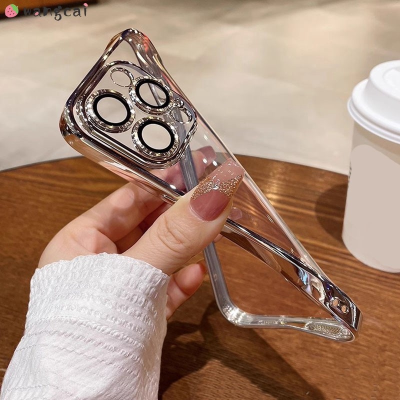 สําหรับ OPPO Reno 7 5 Pro 4 SE Lite 7Z 6 6Z 5Z 5K 4Z 3 2Z 2F 2 Z 4G 5G เคสโทรศัพท์สีชมพู Rose Gold ชุบเงา Shining ธุรกิจหรูหราซิลิโคนอ่อนกรณีฝาครอบ ราคา ถูกที่สุด ดีลบีเคเค แกลเลอรีภาพที่ 9