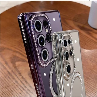 เคส ประดับเพชร สําหรับ Samsung Galaxy S24/S25 S25Fe Ultral S23 S22 Plus A05 A05S A15 A25 A35 A55 A36 A56 A26 A16 A06 062