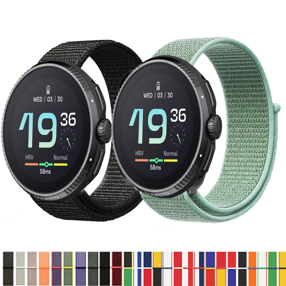 สายรัดไนลอนสําหรับ SUUNTO RACE/RACE S Smartwatch Replacment สร้อยข้อมือกีฬา Watchband Correa สําหรับ