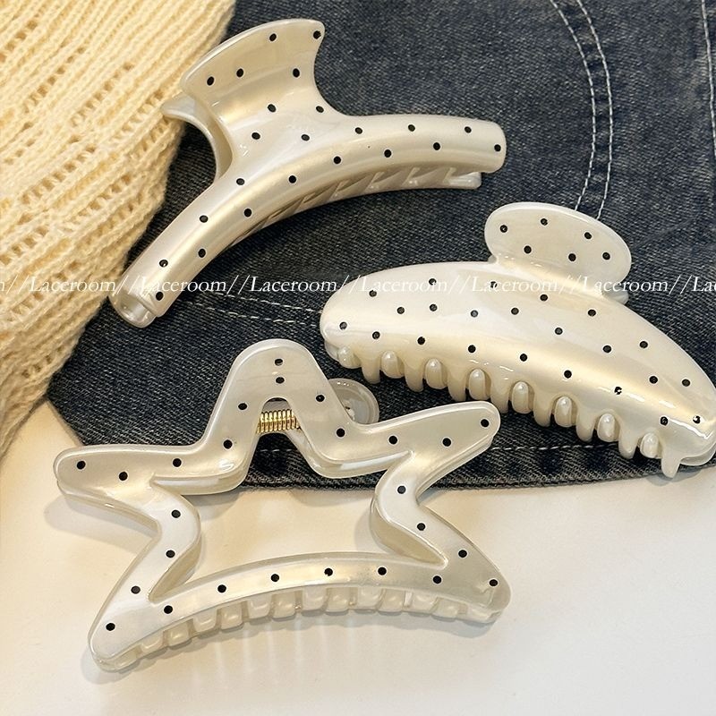 [Magpie] กิ๊บติดผมลายจุดระดับไฮเอนด์ฝรั่งเศส Grabber เรียบง่ายและสง่างามสําหรับผู้หญิง