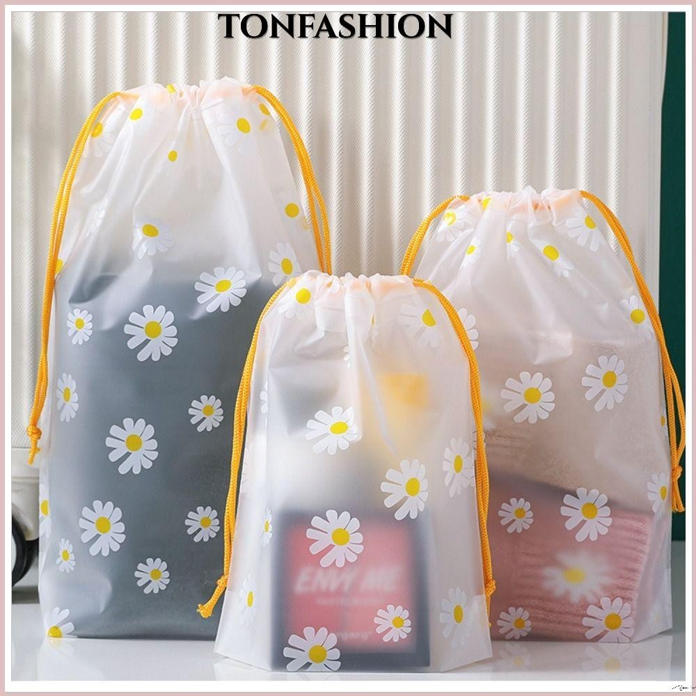 ถุงเก็บรองเท้า TONFASHION,การ์ตูน Daisy Dust-Proof Drawstring Bag,สร้างสรรค์โปร่งใสแขวนกระเป๋ากันน้ํากระเป๋าเดินทางกระเป๋าเดินทาง/Busness Trip