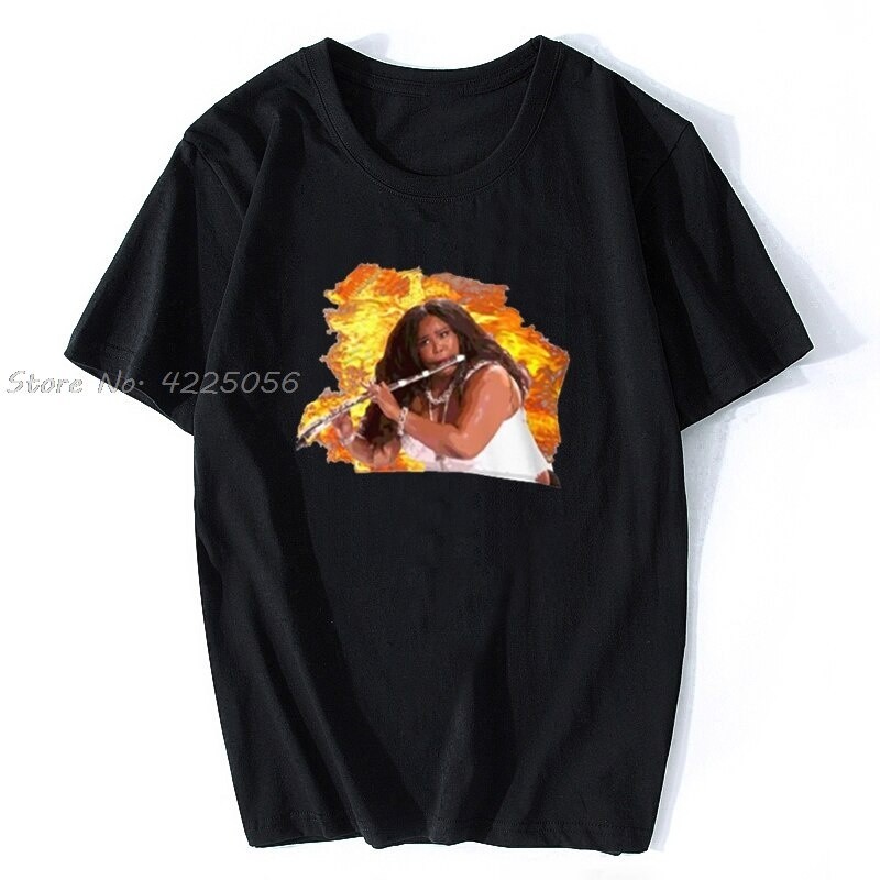 ใหม่ ROUNDคอลูกเรือNeckเสื้อยืด พิมพ์ลาย Lizzo Flute Face Lizzo Truth Hurts Juice Flute Fire Pop Mus