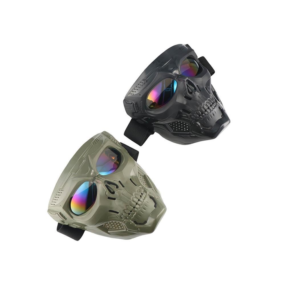 น้ํา วิบากกะโหลกหน้ากากเต็มใบหน้าขี่กระจกลมกลางแจ้งแว่นตาลมหลักฐานหมวกกันน็อคหน้ากากลมแว่นตาป้องกันลมกระจกกะโหลกผี-รูปร่างแว่นตามอเตอร์ไซ - รูปที่ 4