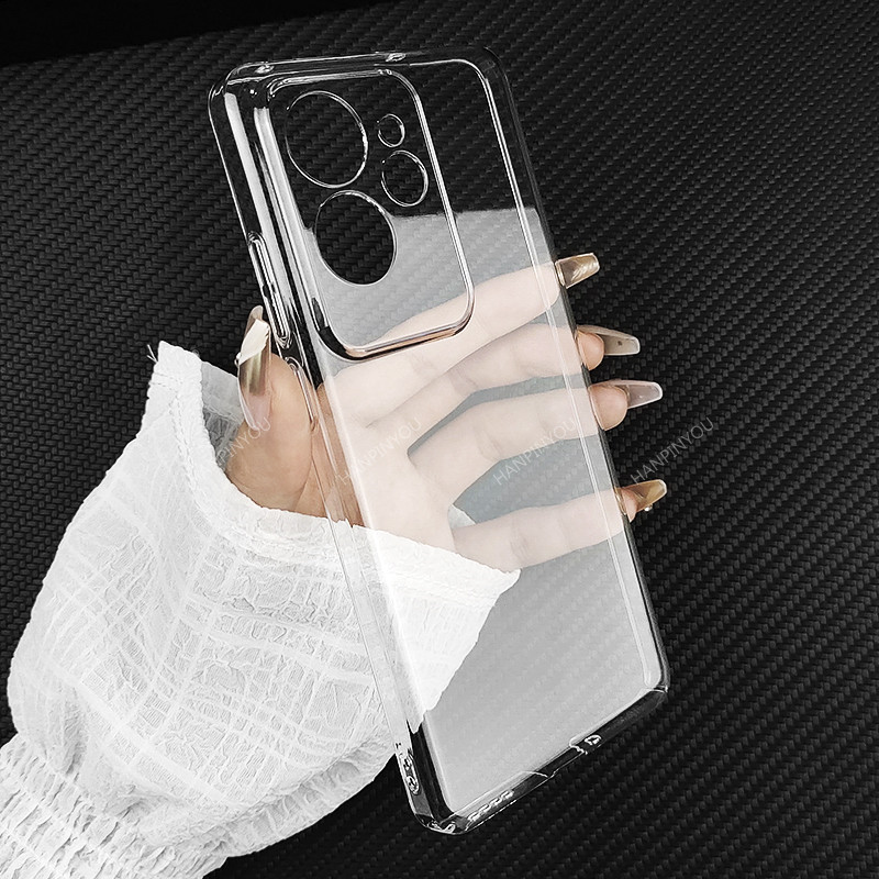 สําหรับRealme GT6 (จีน) GT7 GT 7 Pro 7TคริสตัลGlossy Hard PCคลุมทั้งหมดClearกล้องป้องกันSnapกรณี