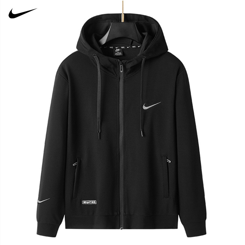 ปักโลโก้ NlKE Original Loose Coat เสื้อกันหนาวกีฬาเสื้อกันหนาวมีฮู้ดเสื้อกันหนาว Unisex