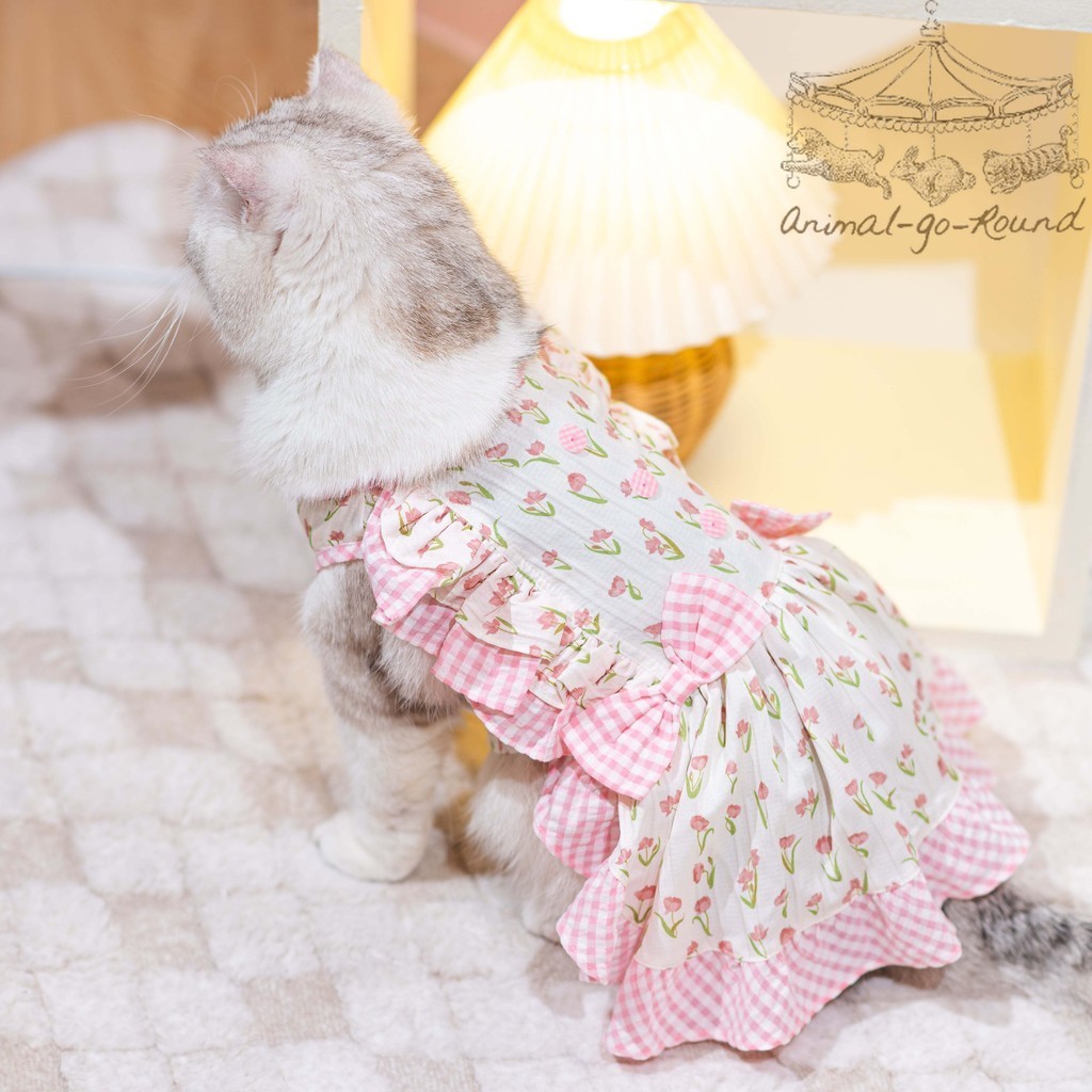 Animal-Go-Round เสื้อผ้าเครื่องแต่งกาย สัตว์เลี้ยง, หมา, แมว, สุนัข รุ่น Dear Dreamy Pink