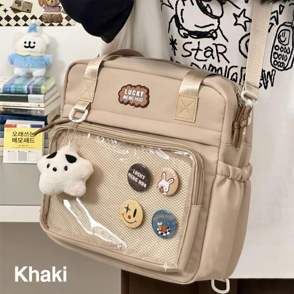 Jy1 กระเป๋าเป้สะพายหลัง, กระเป๋าถือ Harajuku Reusable, ของขวัญสร้างสรรค์ไนลอนทนทาน Casual Satchels กระเป๋าสาววัยรุ่น