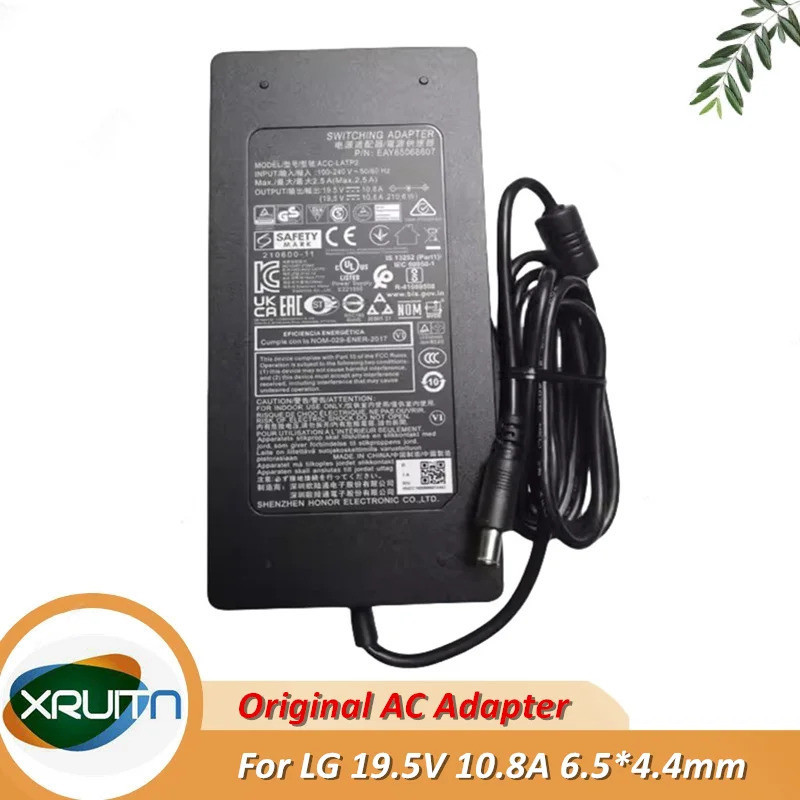 Original 19.5V 10.8A 210W ACC-LATP2 อะแดปเตอร์ AC OEM สําหรับ LG UltraGear 17G90Q-XD79K ACC-LATP1 แห
