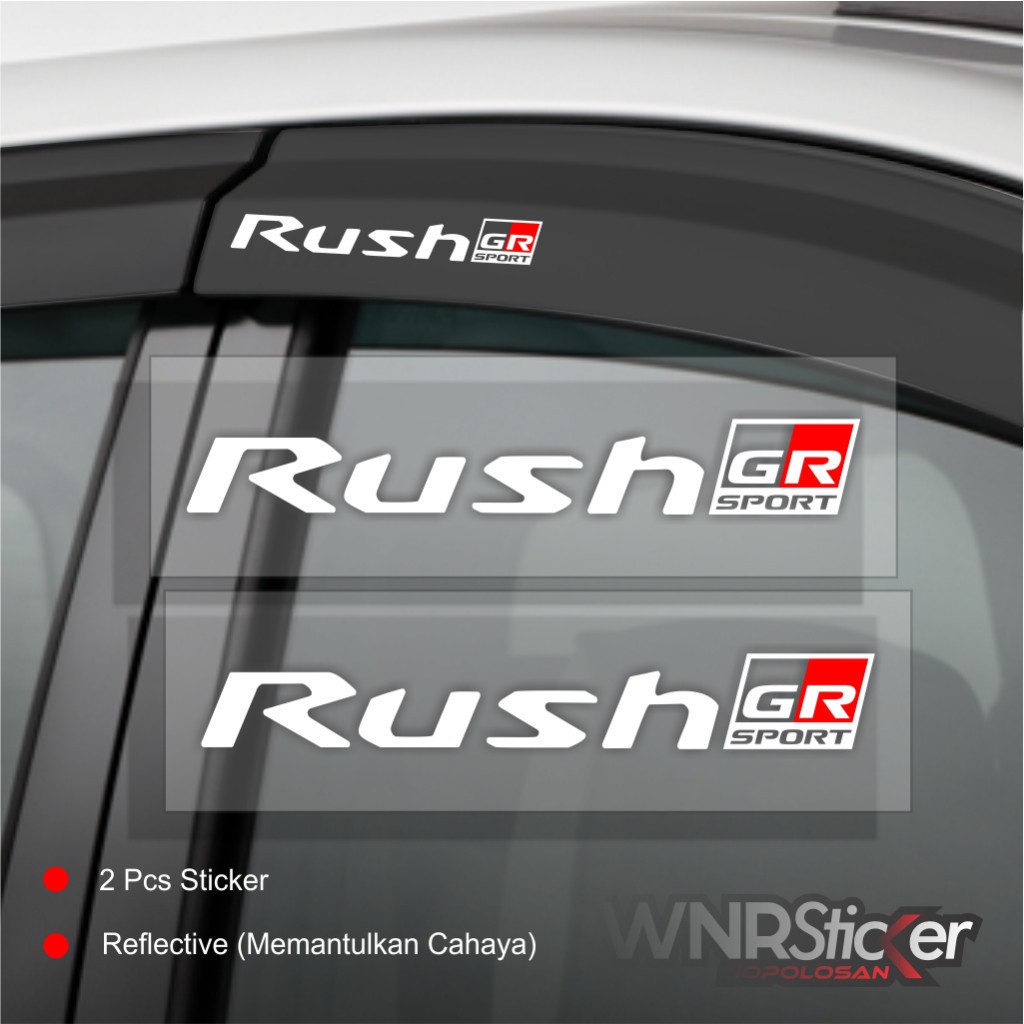 สติ๊กเกอร์อนุพันธ์ Toyota Rush gr sport 1 ชุด มี 2 สติ๊กเกอร์