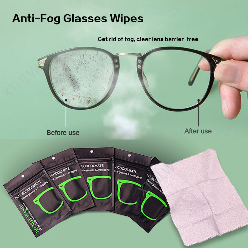 Xthlw 3PC Anti-Fog แว่นตาผ้าเช็ดทําความสะอาด/เหมาะสําหรับแว่นตาเลนส์เลนส์กล้องกระจกรถยนต์หมวกกันน็อคแก้ว