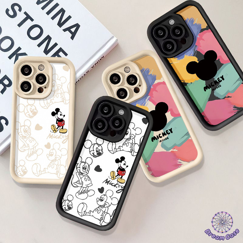 คู่รักการ์ตูนมิกกี้เมาส์น่ารักเคสสำหรับ Realme C35 C30 C53 C20 C55 C21 C15 C12 C11 5 8i 6i 11 7i C67 C51 C25 C25Y