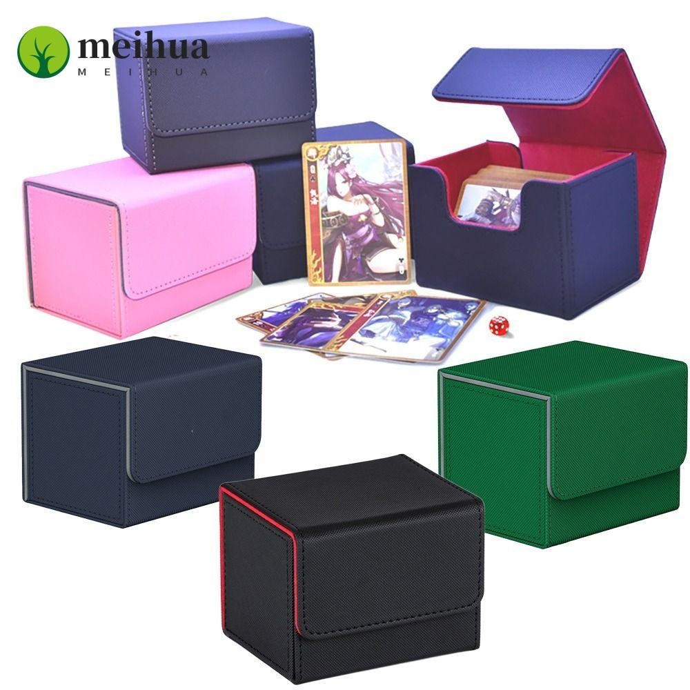 Meihua กล่องเก็บการ์ดเกม MTG หนัง PU สําหรับเก็บสะสม เก็บสะสม เหมาะกับผู้ชาย ผู้หญิง