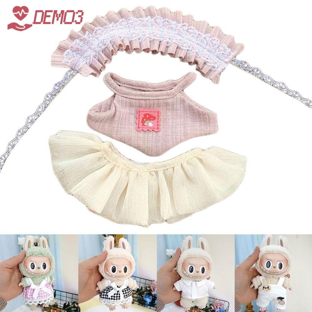 [DEMO3] เสื้อผ้าตุ๊กตา Labubu Time To Chill Filled Bow Sequined Gauze Skirt Doll Accessories,|เสื้อผ้าตุ๊กตาทํามือของขวัญคอสทํามือ