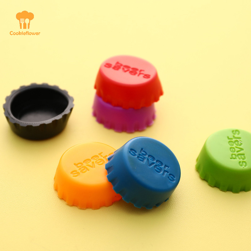 Ckfr 6 ชิ้น/เซ็ตขวดซิลิโคนแบบใช้ซ้ําได้สดหมวก Stopper ขวดโซดาหมวกเบียร์ใหม่