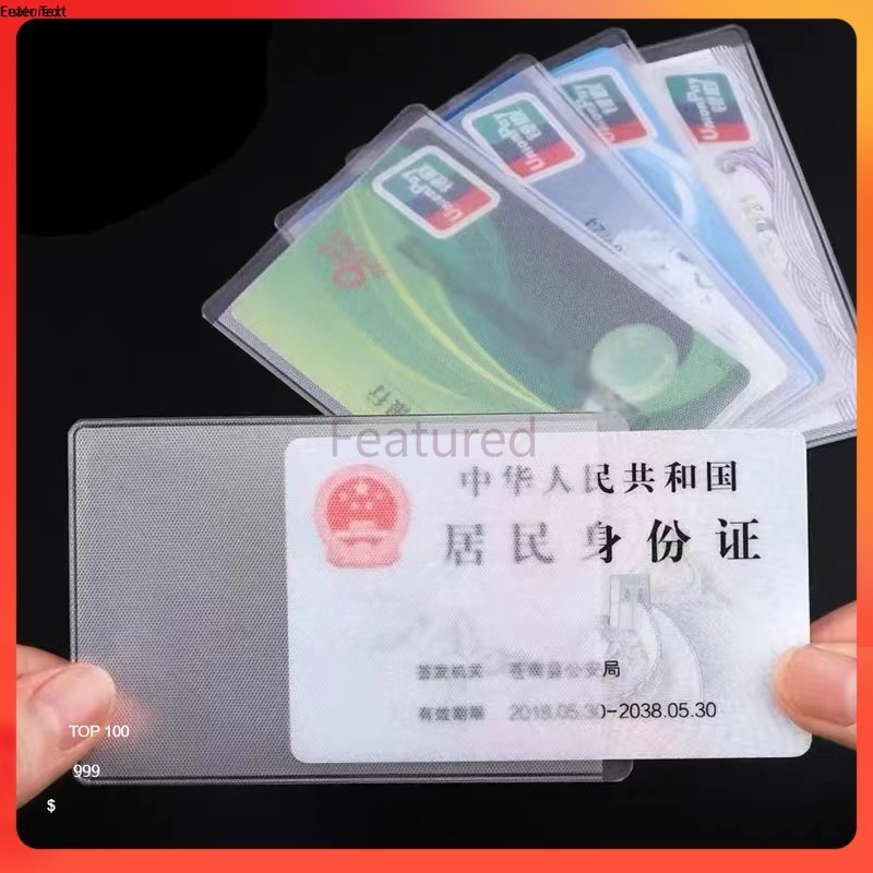 Featured ซองใสใส่บัตร atm บัตรประชาชน กระเป๋าใส่บัตร ป้องกันรอยขีดข่วน การเสื่อมสภาพของบัตร
