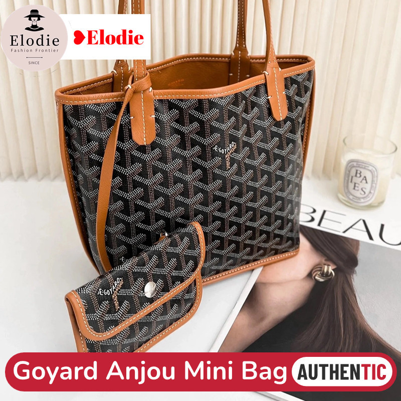 New Goyard Anjou Mini Tote Bag หนังลูกวัว ใช้สองด้าน
