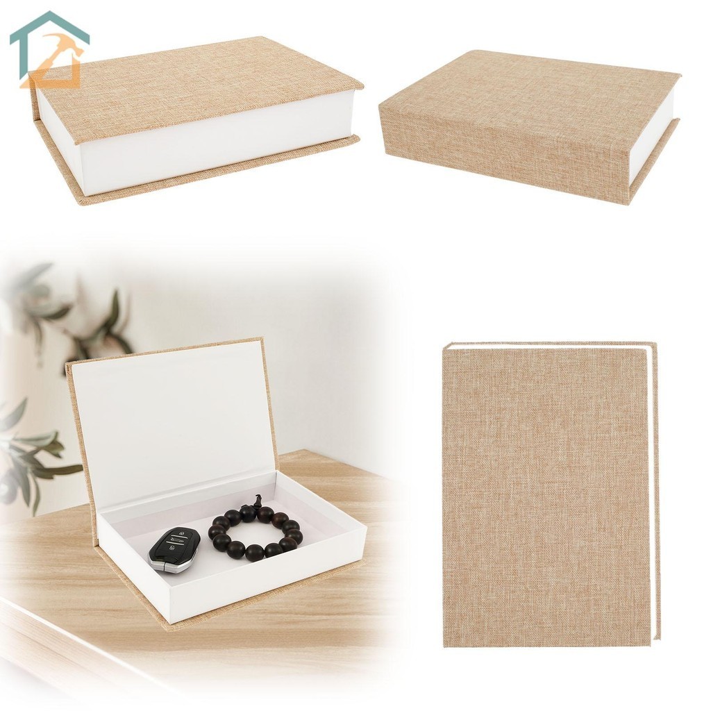 3ชิ้นตกแต่งกล่องที่ทันสมัยปลอมหนังสือกล่องเก็บหนังสือรูปกล่องผ้าลินินผ้าหนังสือ มารยาท ร้านค้า0250