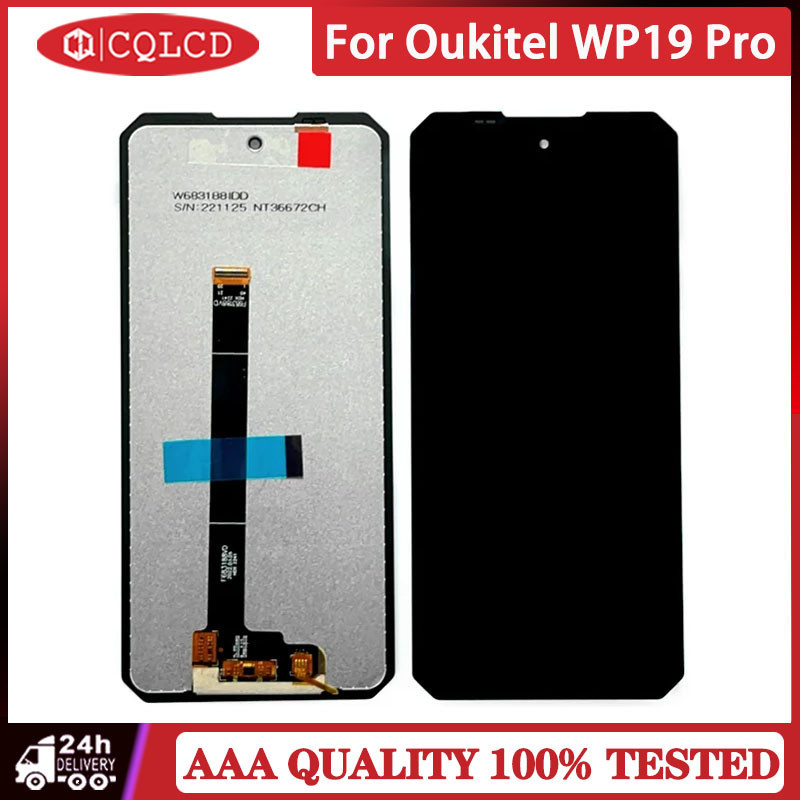 สําหรับ Oukitel WP19 pro จอแสดงผล LCD หน้าจอสัมผัส 100% Test Digitizer Assembly Sensor เปลี่ยน