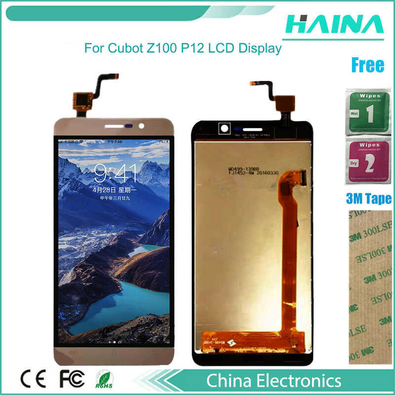 100% Original Quality Phone For Cubot Z100 P12 LCD Display Screen And Touch Screen Assembly Replac
