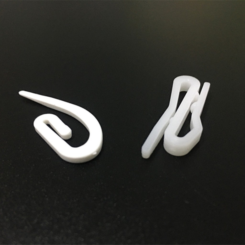 แนะนำ ผ้าม่าน ผ้าม่าน S ตะขอพลาสติกตะขอแหลมตะขอผ้าม่านรถยนต์ตะขอผ้าสไตล์เกาหลีตะขอพลาสติกสีขาวอุปกรณ์เสริม [by] ราคาพิเศษ มีเก็บเงินปลายทาง