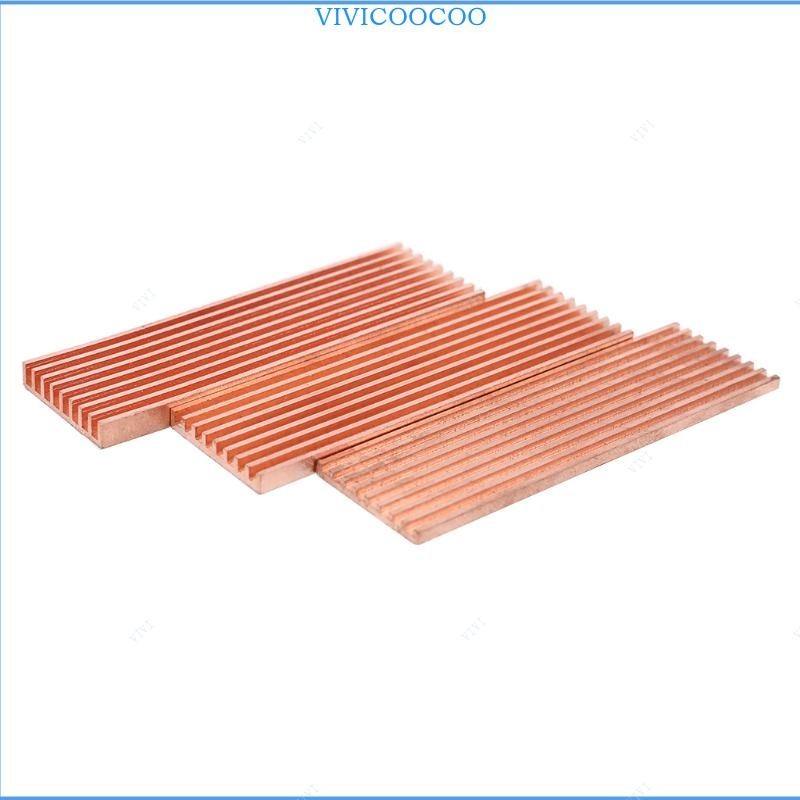 Vivi ทองแดงบริสุทธิ์ฮีทซิงค์ Cooler Heat Sink กาวนําความร้อนสําหรับ M 2 2280 PCI-E NVME SSD