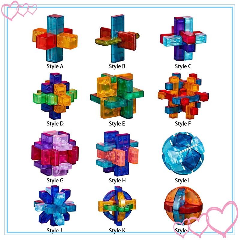 [meteor2] Brain Teaser Puzzles ปลดล็อค Interlock IQ Challenge สําหรับวัยรุ่นเกมครอบครัว