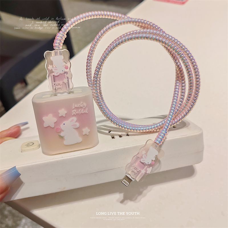 ปลอกป้องกันสายเคเบิล ใช้ได้กับ iPhone 15/14pro/13promax/12promax/11pro Charger Apple 20W Original Charger iPad Series Charger เคสป้องกัน