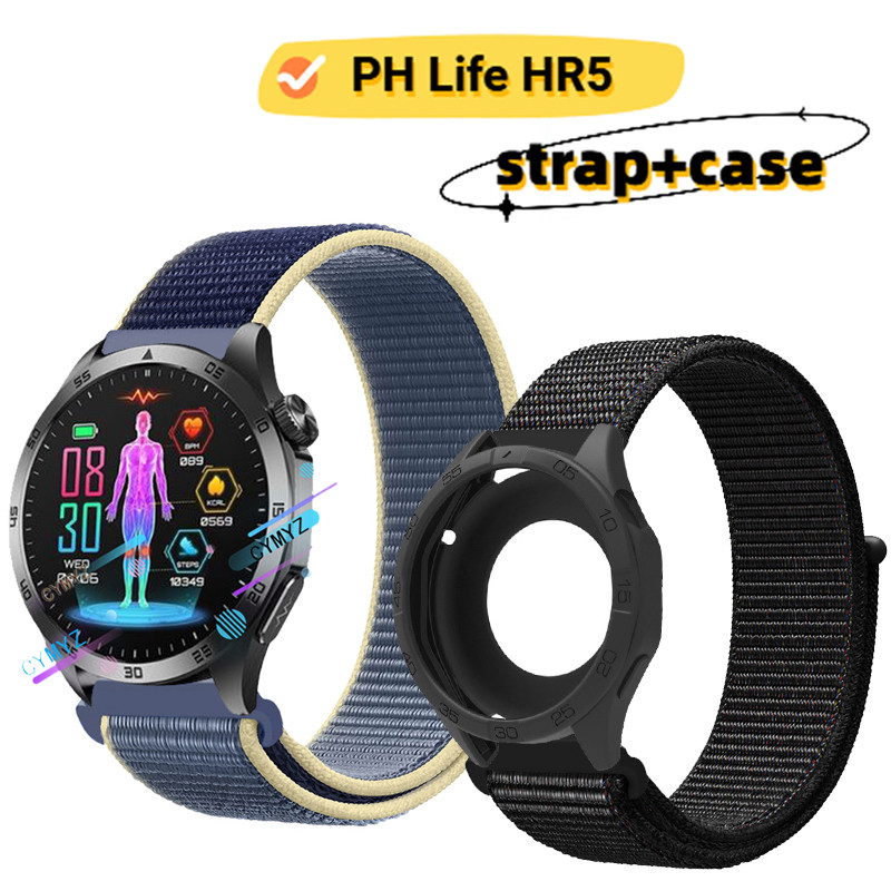 Ph Life HR5 สายรัดสายรัดไนลอนสําหรับ PH Life HR5 สายนาฬิกาอัจฉริยะสายรัดข้อมือกีฬา PH Life HR5 กรณีป
