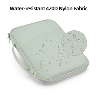 GOOJODOQ Hand-Grip Tablet Storage Bag with Multi-Layers for Accessories, Water-Resistant 420D Nylon