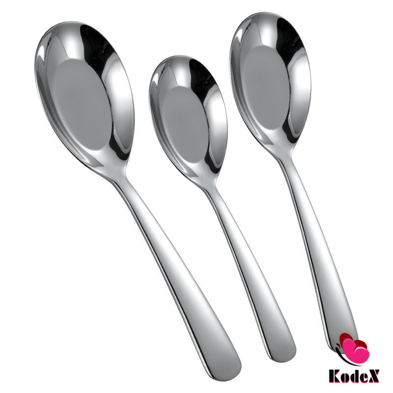 KDX ช้อนสแตนเลส ช้อนข้าว ซุป ตักโจ๊ก stainless steel spoon ราคา ถูกที่สุด ดีลบีเคเค แกลเลอรีภาพที่ 8