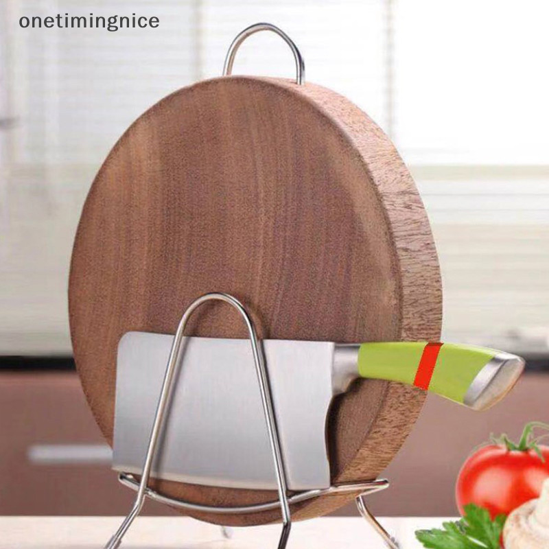 Onetimingnice Rack ขาตั้งหลายชั้นประหยัดพื้นที่กันสนิม Cutg Board ปฏิบัติห้องครัวผู้ถือฝาหม้อศิลปะเหล็ก Home Onetimingnice