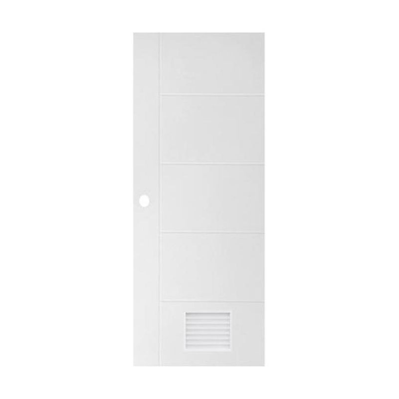 EXTERA ประตูภายในUPVC L65 70X200 ขาว 1A เจาะ