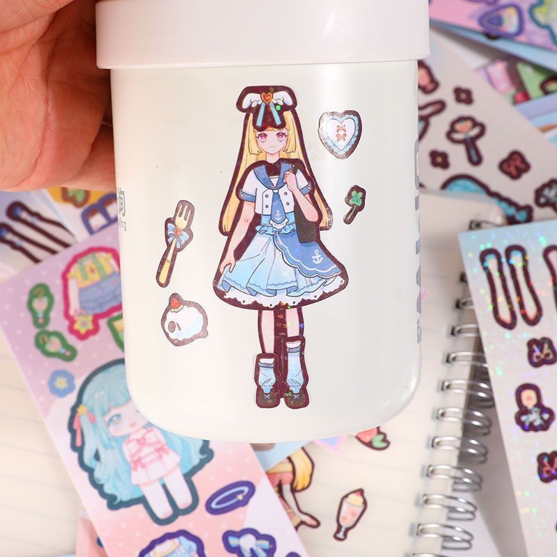 💥 ส่งสติกเกอร์เลเซอร์น่ารัก 100 ชิ้นจากประเทศไทย💥เพื่อตกแต่งสติกเกอร์ + กล่อง + แหนบ DIY แต่งตัวสติกเกอร์ - รูปที่ 3