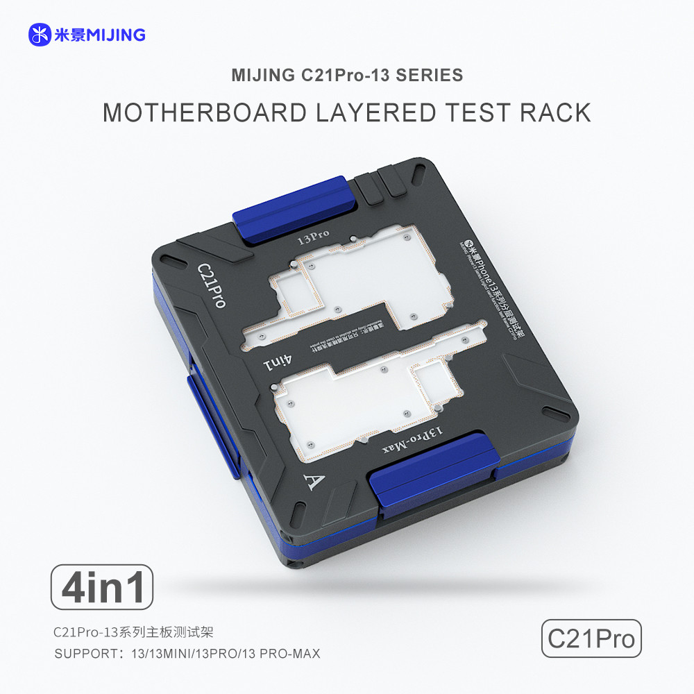 Mijing C21 Proเมนบอร์ดชั้นกลางทดสอบแพลตฟอร์มสําหรับIPhone 13 Pro Max 13Mini Logic Board Lowerกรอบกลา