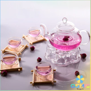 MIC กาชงชา ทนต่ออุณหภูมิสูง กาน้ำชา แก้วคุณภาพสูง 400ml 600ml Glass teapot
