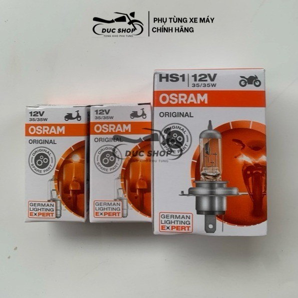หลอดไฟ HALOGEN สําหรับ Cub, Dr, Wa, Wa S110, RS 2 ขา M5 หรือ 3 ขา H4 OSRAM มาตรฐานแท้ ทนทานสุดๆ