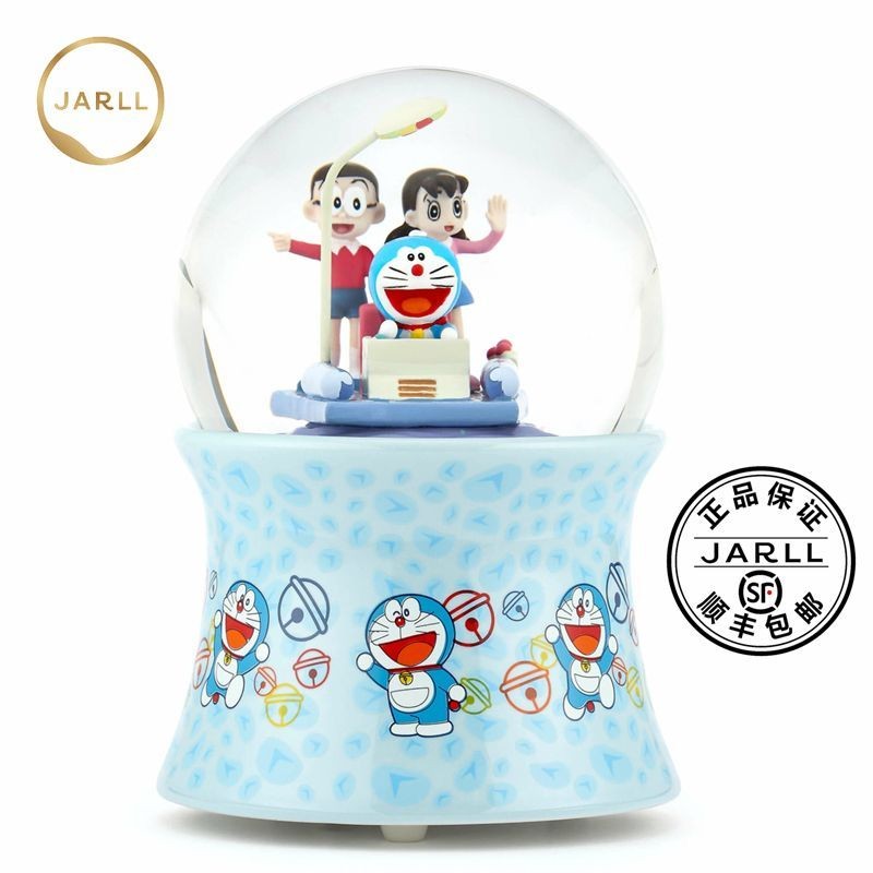 Doraemon JARLL Zaner Co-Branded Doraemon Time Machine Crystal Ball Music Box Music Box Boys Girls Ch